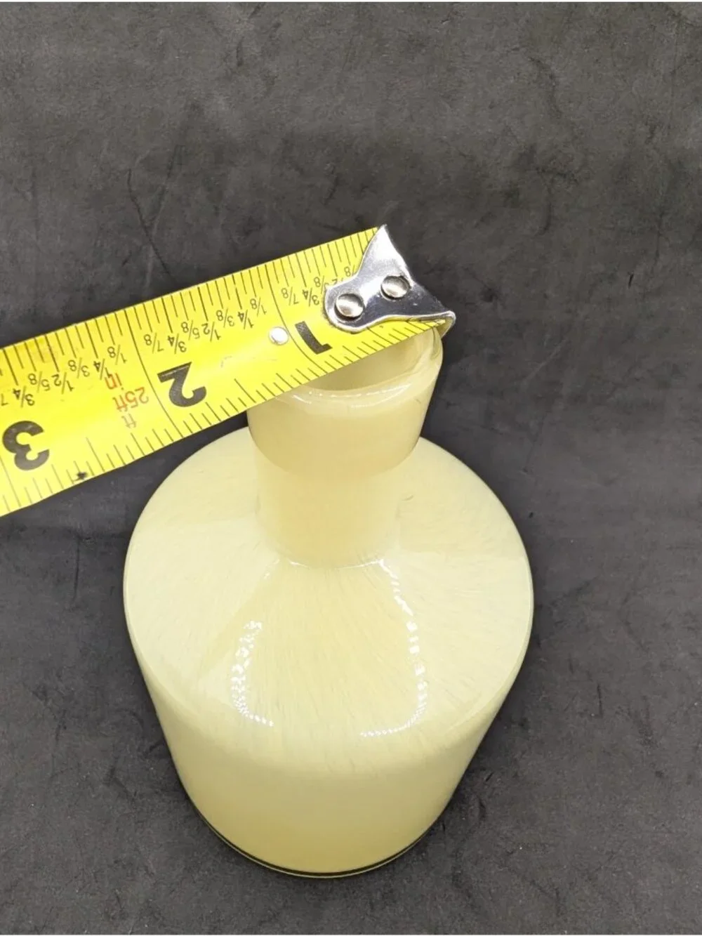 Empty Diffuser Glass Vessel Art Glass for natural wood reeds Lafco yellow swirl